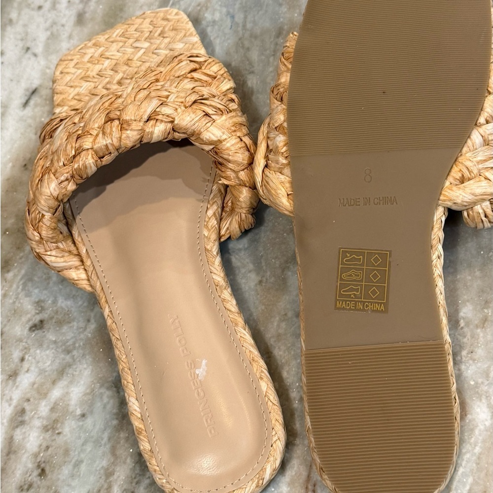 Women’s PRINCESS POLLY Shoreline Sandals- Natural. Size 8 - Picture 5 of 5